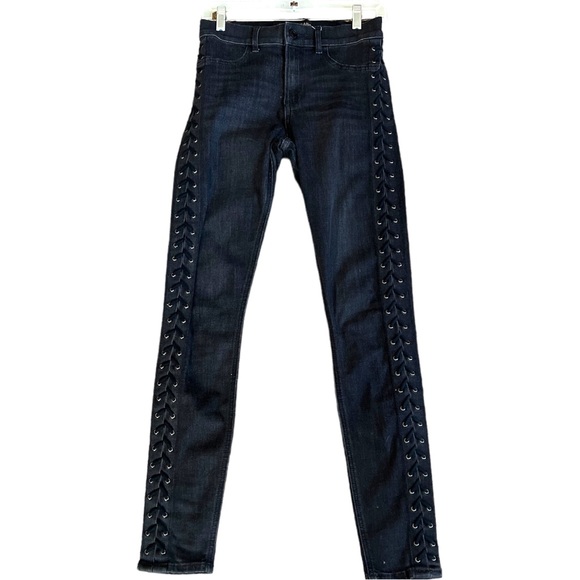 Express Black Denim High Rise Legging -Jeans! Size 4R - Picture 14 of 14